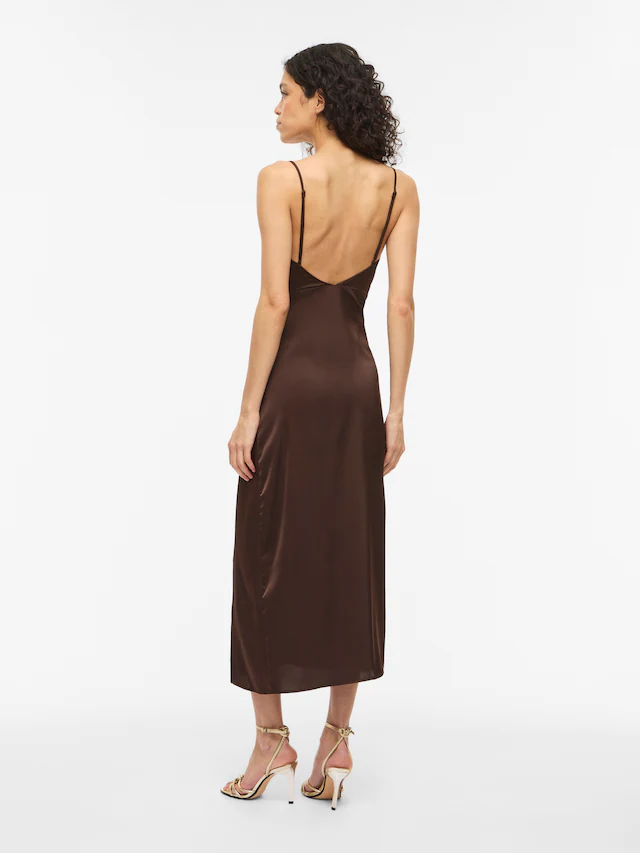 Vila Trägerkleid »VIRAVENNA STRAP ANKLE DRESS - NOOS« Kunstfaser, regular fit