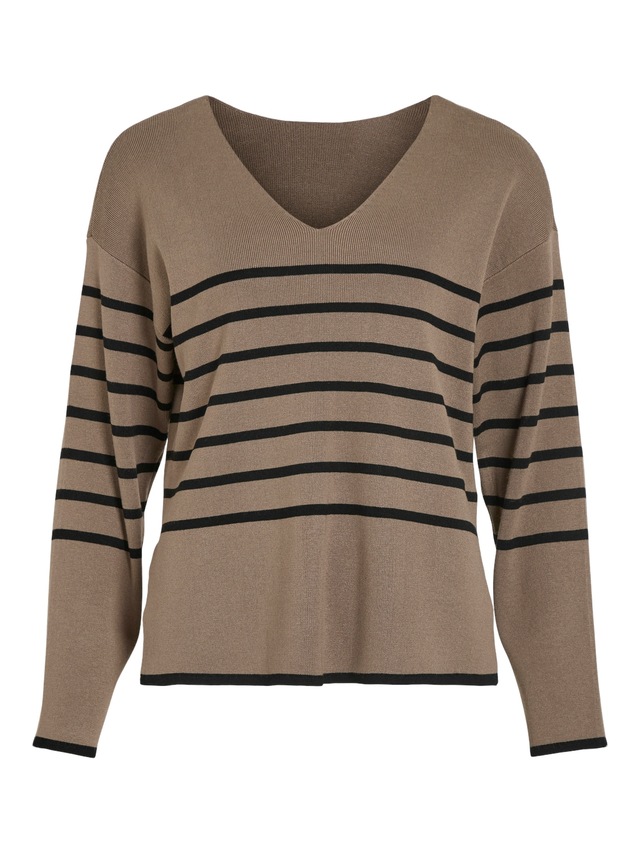 Vila V-Ausschnitt-Pullover »VIOSTRIA V-NECK L/S REV TOP-NOOS«