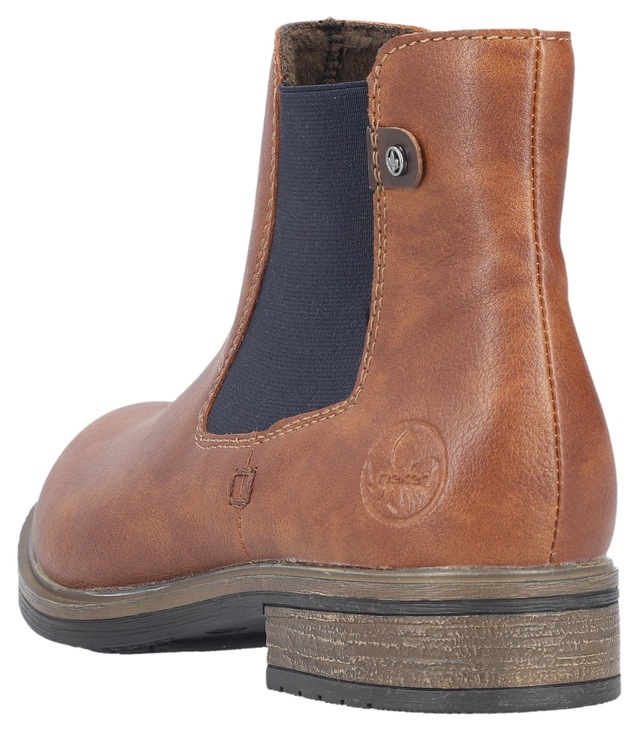 Rieker Chelseaboots , Schlupfboots, Stiefelette, Blockabsatz, mit wärmendem Textilfutter