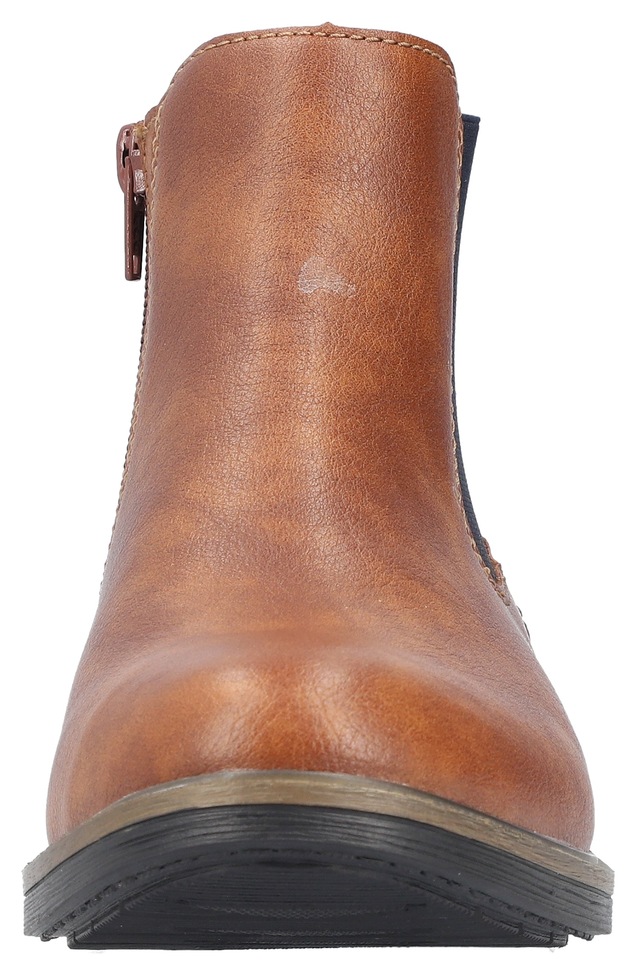 Rieker Chelseaboots , Schlupfboots, Stiefelette, Blockabsatz, mit wärmendem Textilfutter