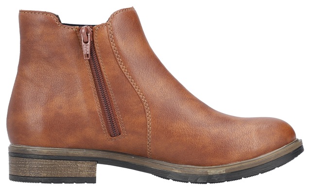 Rieker Chelseaboots , Schlupfboots, Stiefelette, Blockabsatz, mit wärmendem Textilfutter