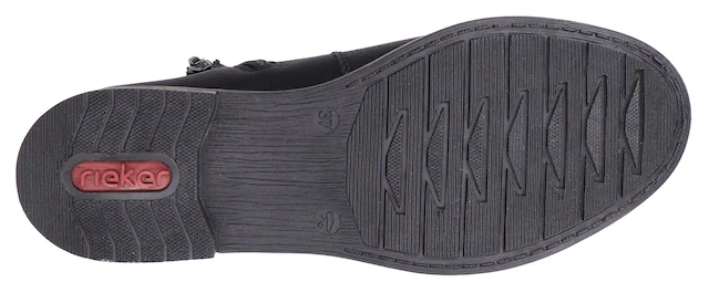 Rieker Chelseaboots , Schlupfboots, Stiefelette, Blockabsatz, mit wärmendem Textilfutter