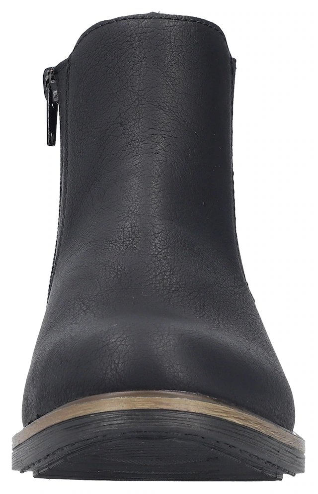 Rieker Chelseaboots , Schlupfboots, Stiefelette, Blockabsatz, mit wärmendem Textilfutter