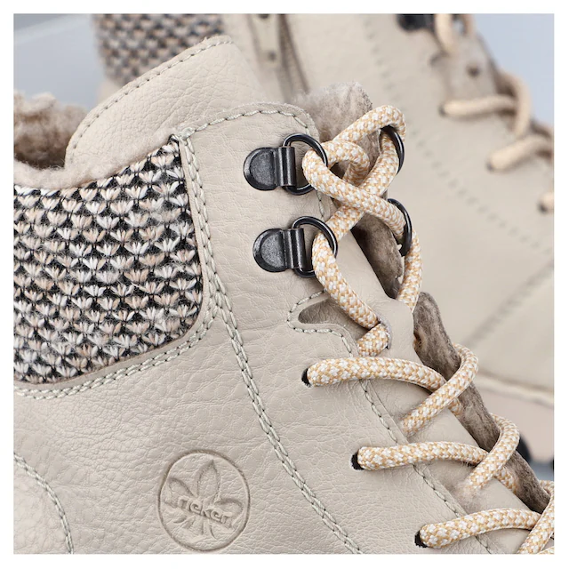 Rieker Winterboots , Schnürboots, Stiefelette mit praktischem Innenreißverschluss