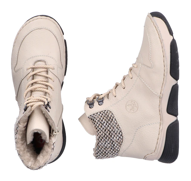 Rieker Winterboots , Schnürboots, Stiefelette mit praktischem Innenreißverschluss
