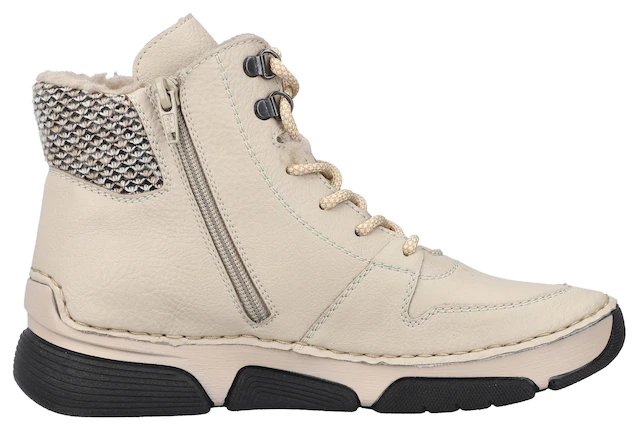 Rieker Winterboots , Schnürboots, Stiefelette mit praktischem Innenreißverschluss
