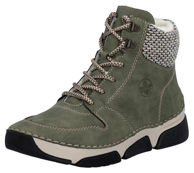 Rieker Winterboots , Schnürboots, Stiefelette mit praktischem Innenreißverschluss