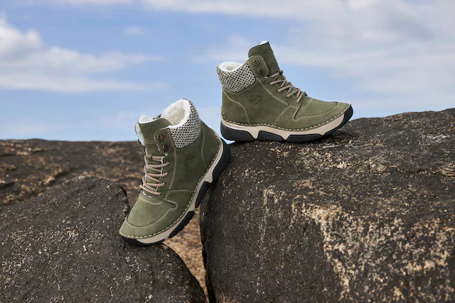 Rieker Winterboots , Schnürboots, Stiefelette mit praktischem Innenreißverschluss