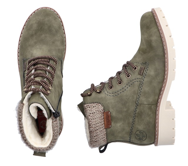 Rieker Winterstiefelette Schnürboots, Schnürstiefelette, TEX-Membran und Profilsohle