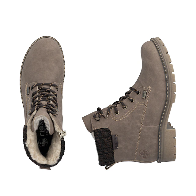 Rieker Winterstiefelette Schnürboots, Schnürstiefelette, TEX-Membran und Profilsohle