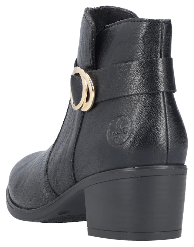 Rieker Stiefelette Ankleboots, Blockabsatz, mit Innenreißverschluss