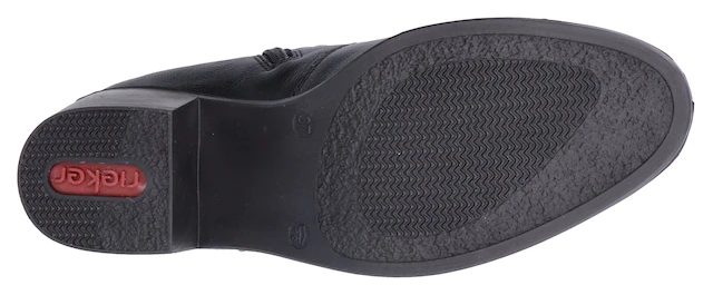 Rieker Stiefelette Ankleboots, Blockabsatz, mit Innenreißverschluss