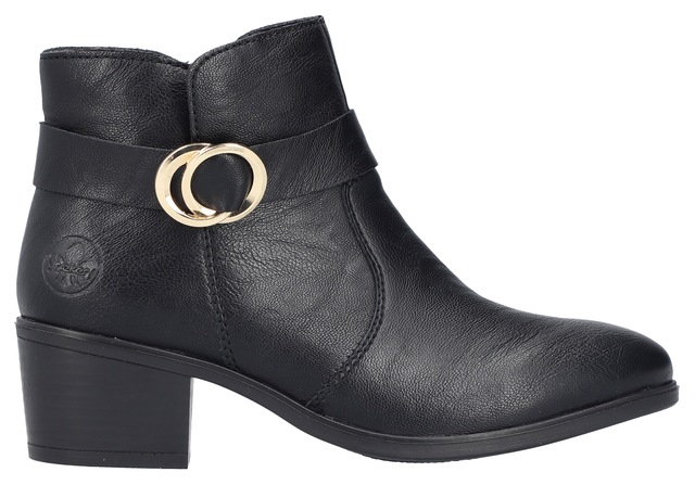 Rieker Stiefelette Ankleboots, Blockabsatz, mit Innenreißverschluss