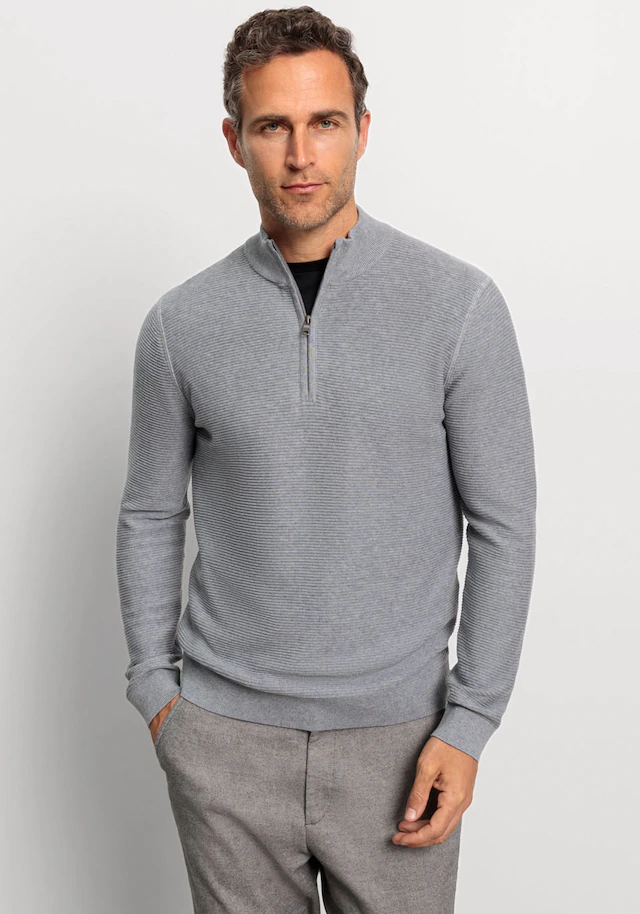 OLYMP Troyer »OLYMP Strick Casual« mit modischer Struktur
