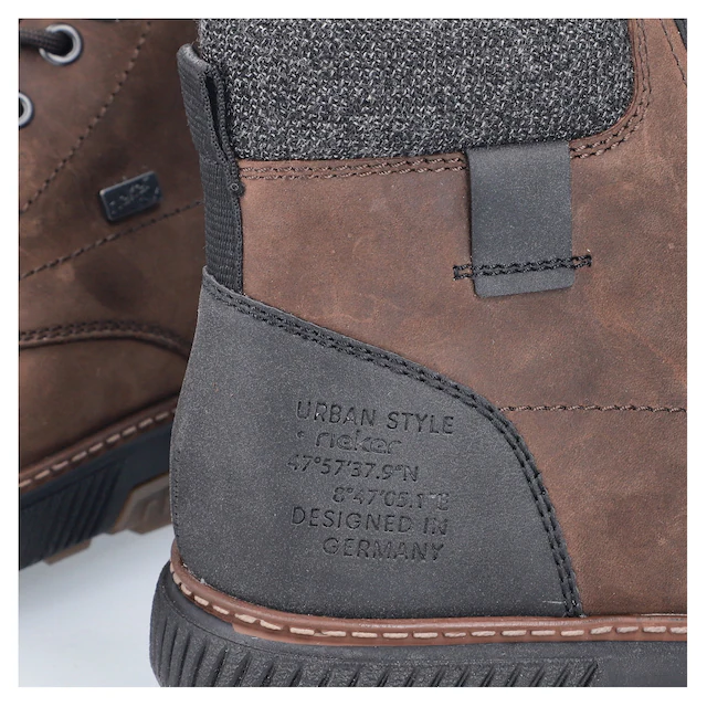Rieker Winterboots , High Top Sneaker, Schnürstiefelette mit TEX-Membran, schmale Form