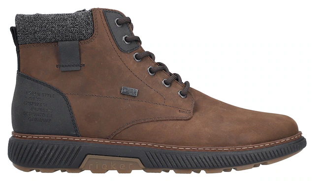 Rieker Winterboots , High Top Sneaker, Schnürstiefelette mit TEX-Membran, schmale Form