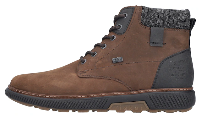 Rieker Winterboots , High Top Sneaker, Schnürstiefelette mit TEX-Membran, schmale Form