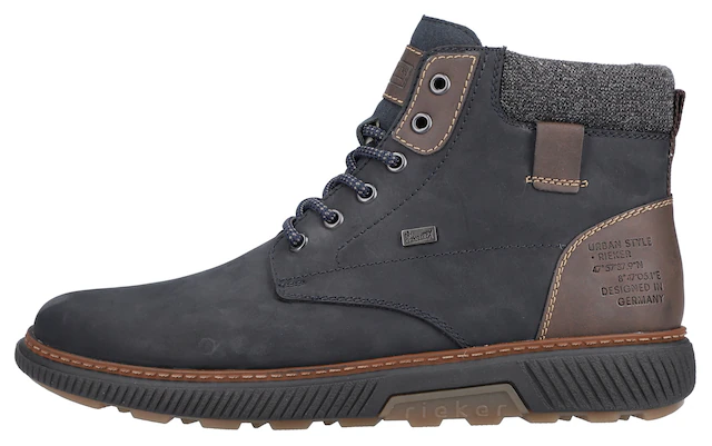 Rieker Winterboots , High Top Sneaker, Schnürstiefelette mit TEX-Membran, schmale Form
