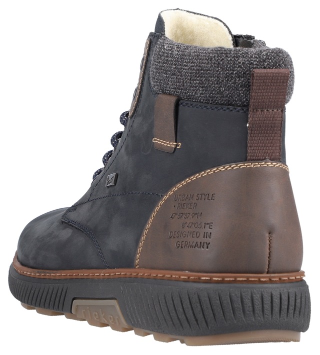 Rieker Winterboots , High Top Sneaker, Schnürstiefelette mit TEX-Membran, schmale Form