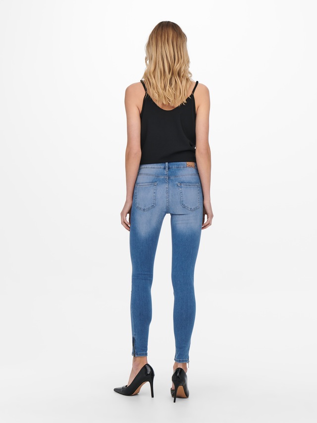 ONLY Skinny-fit-Jeans »ONLBLUSH MID SKINNY ANKLE ZIP DNM BOX«