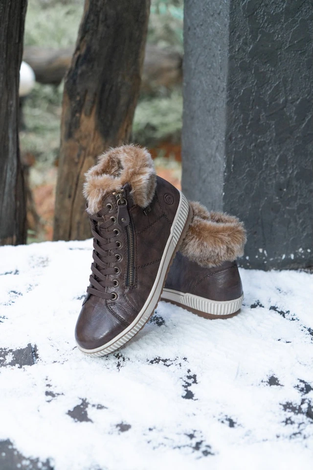 Remonte Winterboots , Plateau, Outdoorschuh Schnürboots mit wasserabweisender TEX-Membran