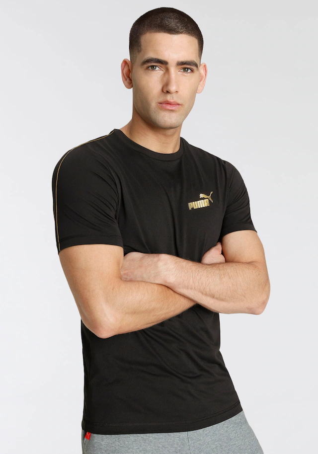 PUMA T-Shirt »ESS TAPE MINIMAL GOLD TEE« regular fit, sportlicher Stil, Rundhalsausschnitt