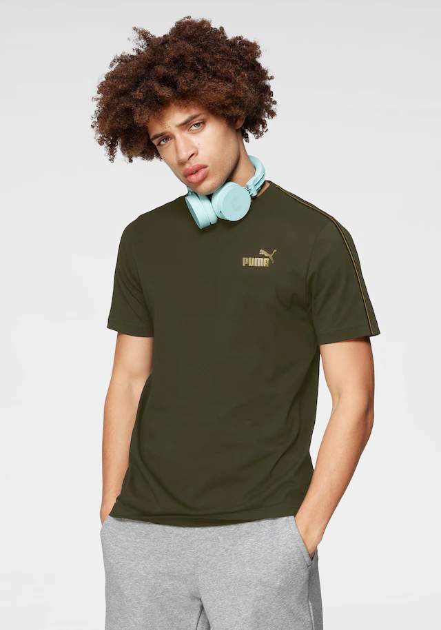 PUMA T-Shirt »ESS TAPE MINIMAL GOLD TEE« regular fit, sportlicher Stil, Rundhalsausschnitt