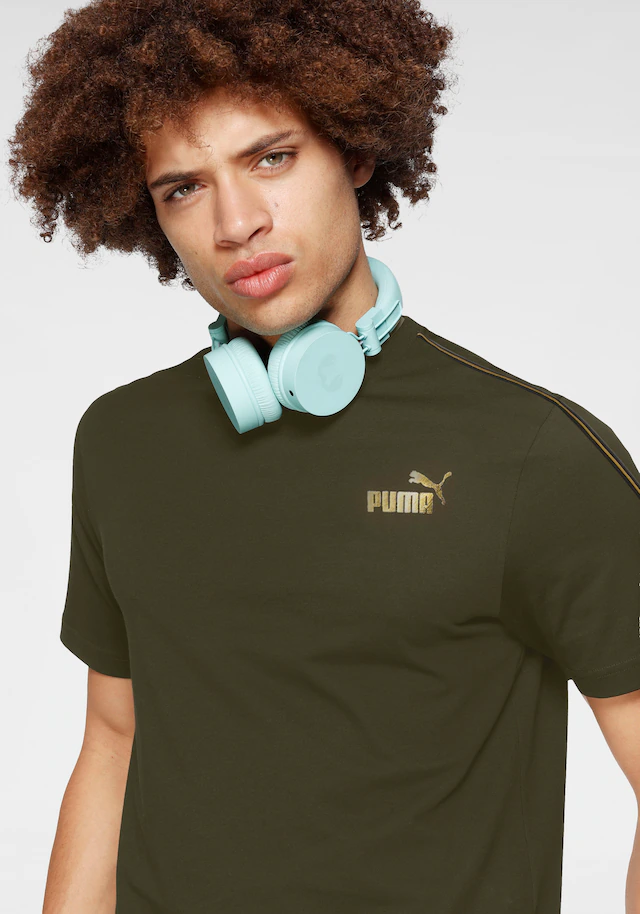 PUMA T-Shirt »ESS TAPE MINIMAL GOLD TEE« regular fit, sportlicher Stil, Rundhalsausschnitt