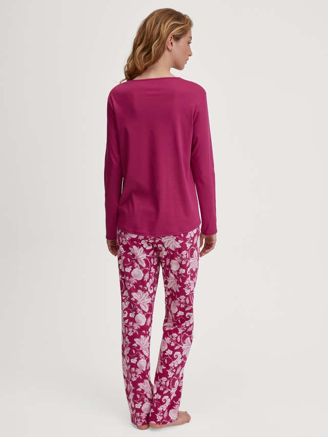 CALIDA Schlafanzug »Sweet Dreams« 2 tlg. lockere Passform, Rundhals, Interlock-Qualität, Langarm, weich