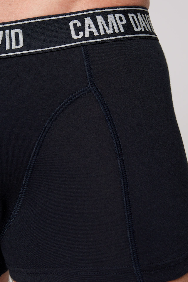 CAMP DAVID Boxershorts Packung, 2 Stk. im 2er- Pack mit Logobund