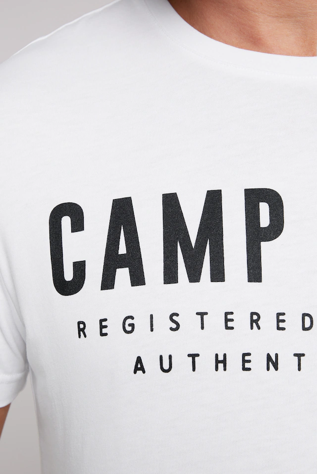 CAMP DAVID T-Shirt mit Logo-Print auf der Vorderseite