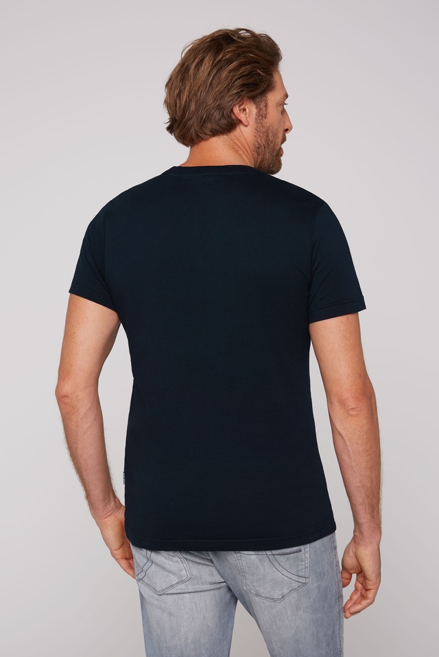 CAMP DAVID T-Shirt mit Logo-Print auf der Vorderseite