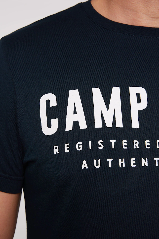 CAMP DAVID T-Shirt mit Logo-Print auf der Vorderseite