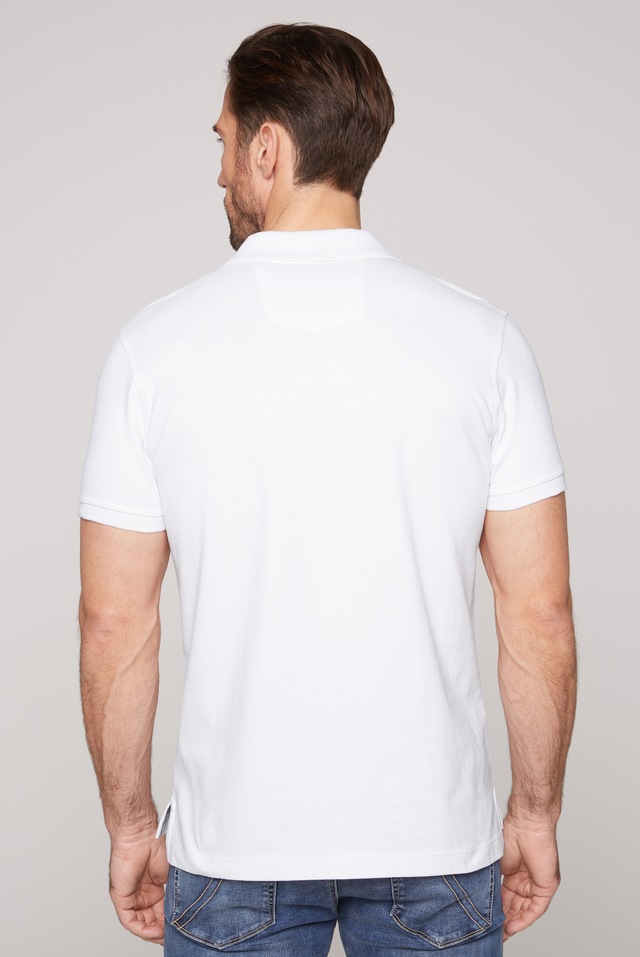 CAMP DAVID Poloshirt mit kleiner Logo-Stickerei auf Brusthöhe