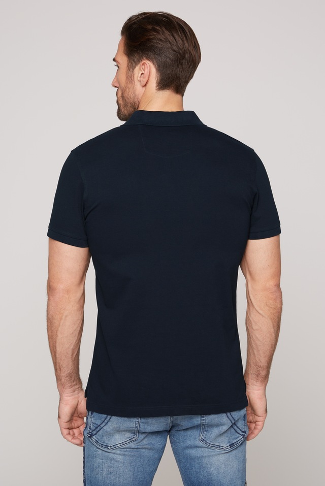 CAMP DAVID Poloshirt mit kleiner Logo-Stickerei auf Brusthöhe