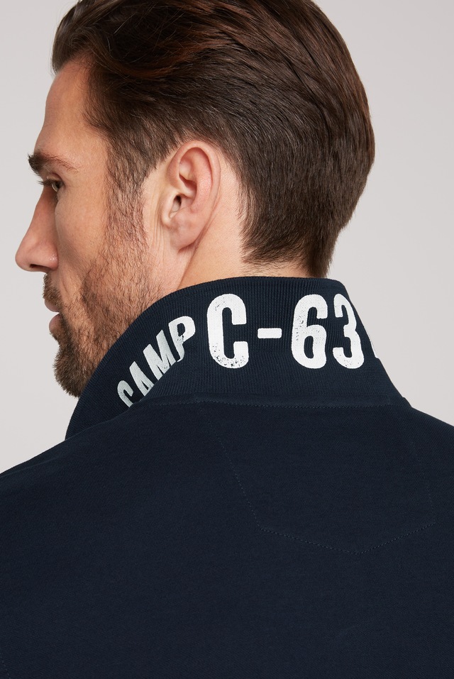 CAMP DAVID Poloshirt mit kleiner Logo-Stickerei auf Brusthöhe