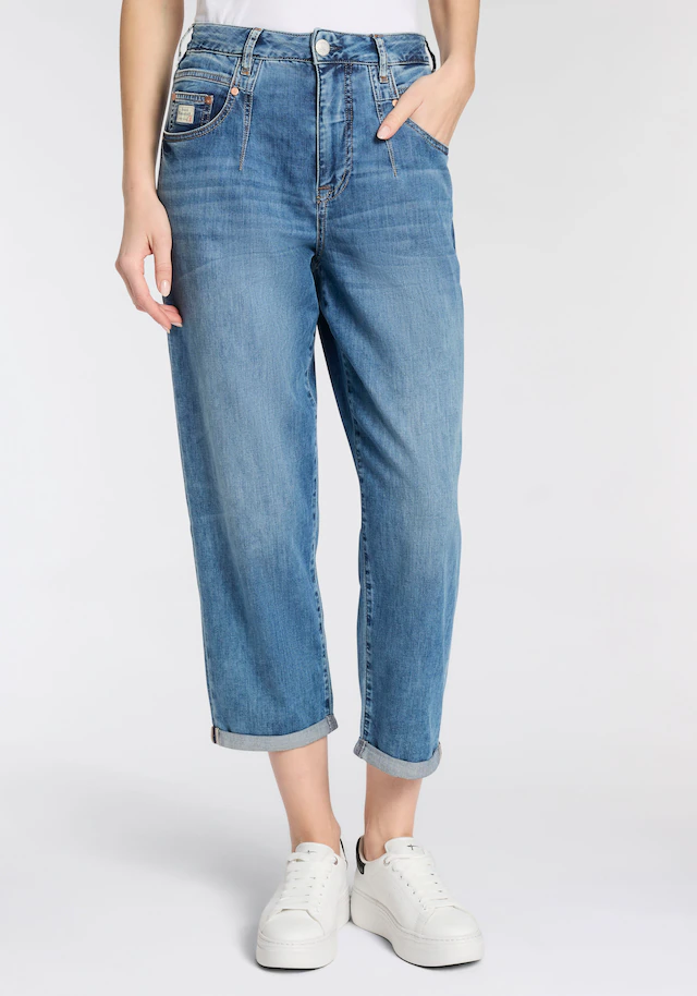 Herrlicher Straight-Jeans »Brooke Denim Light« krempelbar