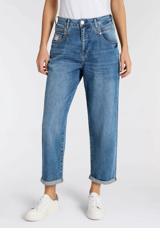 Herrlicher Straight-Jeans »Brooke Denim Light« krempelbar