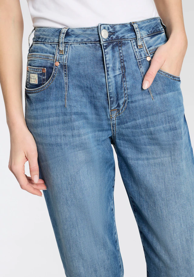Herrlicher Straight-Jeans »Brooke Denim Light« krempelbar