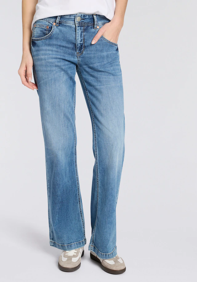 Herrlicher 5-Pocket-Jeans »Edna Denim Light« im Flared Fit