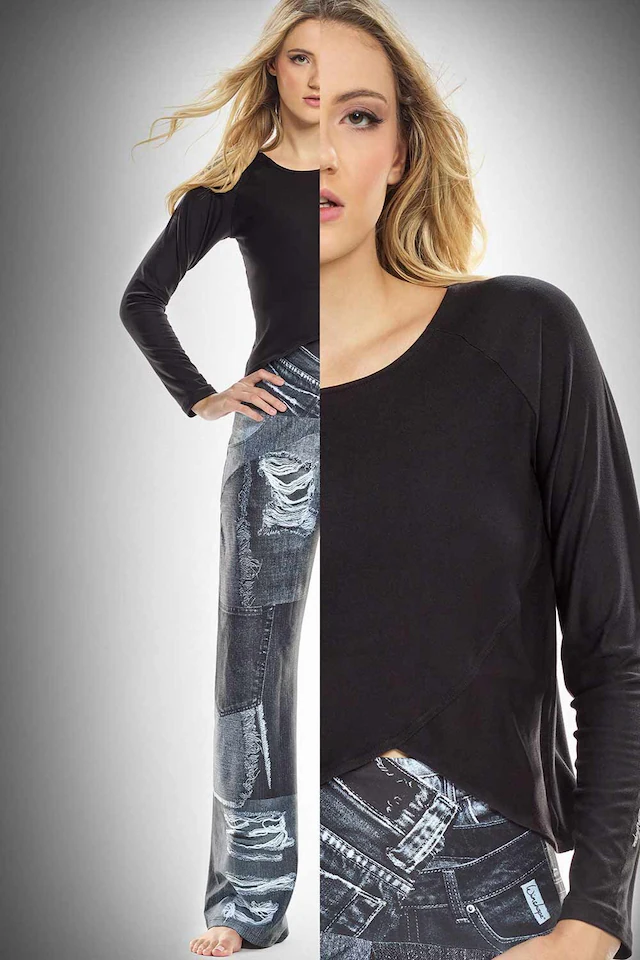 Winshape Langarmshirt »Cropped Functional Light and Soft« Overlap-Applikation