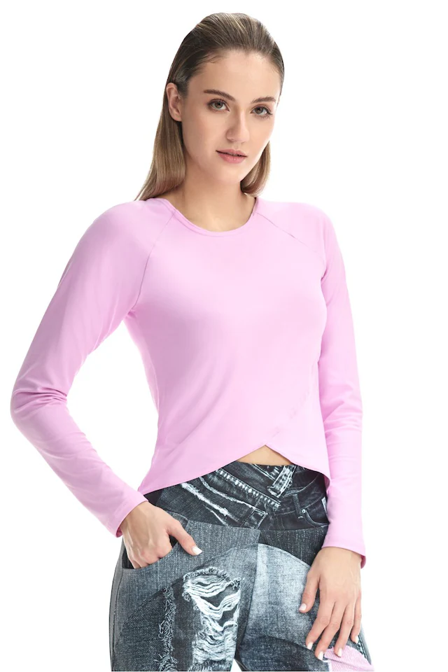 Winshape Langarmshirt »Cropped Functional Light and Soft« Overlap-Applikation