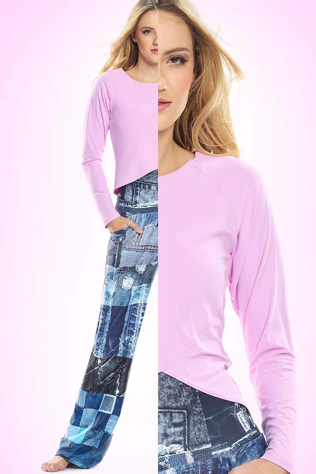 Winshape Langarmshirt »Cropped Functional Light and Soft« Overlap-Applikation