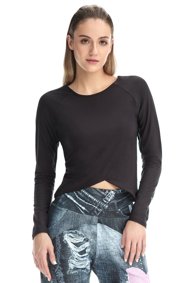 Winshape Langarmshirt »Cropped Functional Light and Soft« Overlap-Applikation