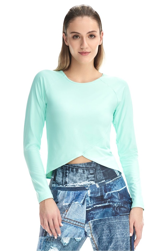 Winshape Langarmshirt »Cropped Functional Light and Soft« Overlap-Applikation