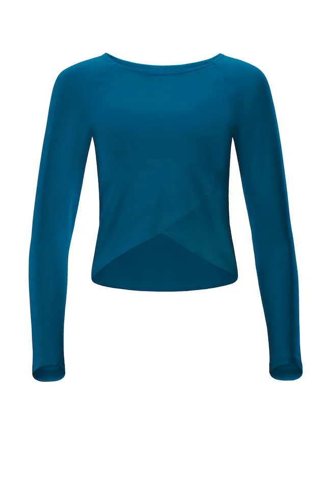 Winshape Langarmshirt »Cropped Functional Light and Soft« Overlap-Applikation