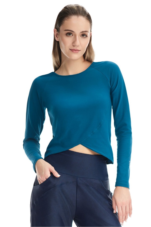 Winshape Langarmshirt »Cropped Functional Light and Soft« Overlap-Applikation
