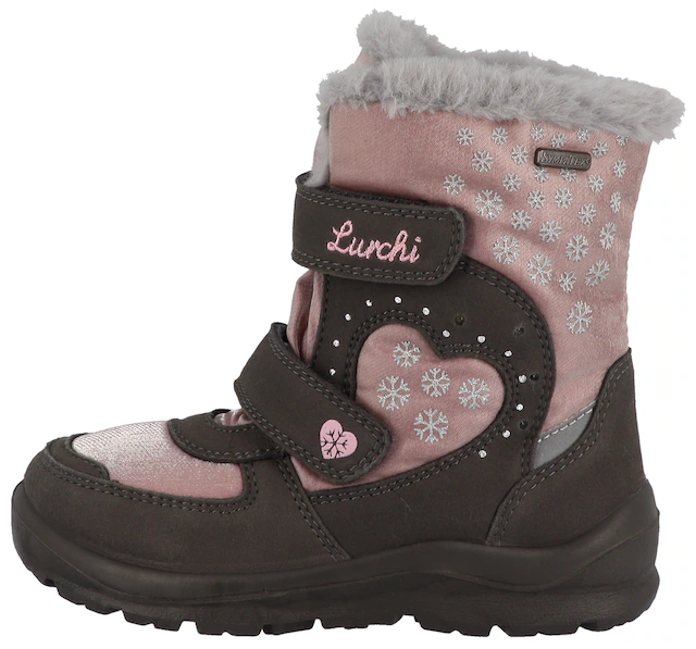 Lurchi Winterboots »Kimiko SYMPATEX, Blinkschuh« Boots mit Schneeflocken Print, Größenschablone zum Download