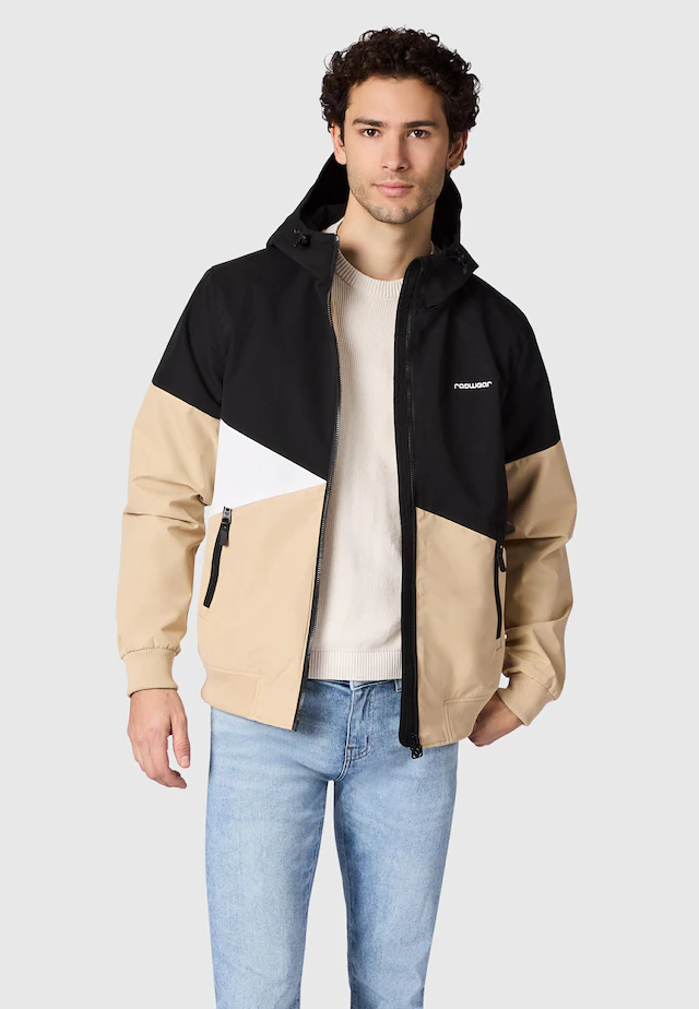 Ragwear Outdoorjacke »Renad« mit Kapuze Ultraleichte wasserdichte Herren Übergangsjacke mit Kapuze