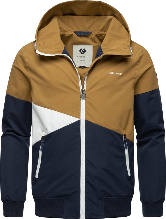 Ragwear Outdoorjacke »Renad« mit Kapuze Ultraleichte wasserdichte Herren Übergangsjacke mit Kapuze